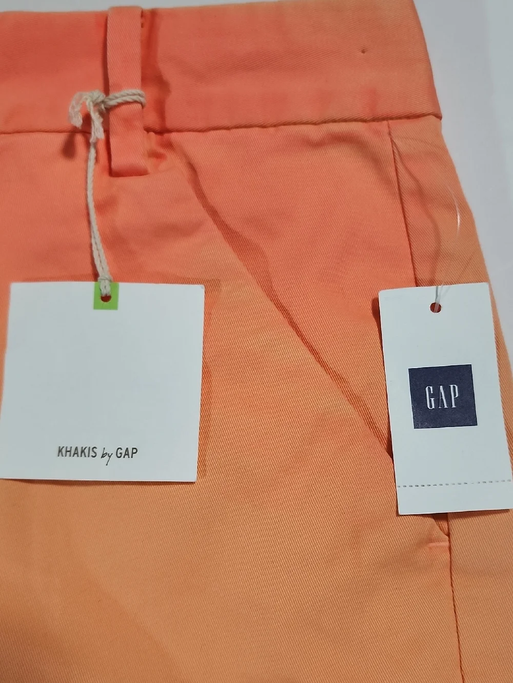 GAP Ombre Coral-Orange Women's Khaki Shorts, Size 0